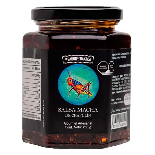 Salsa MachaEl Sabor de Oaxaca Especial Chapulín 250g