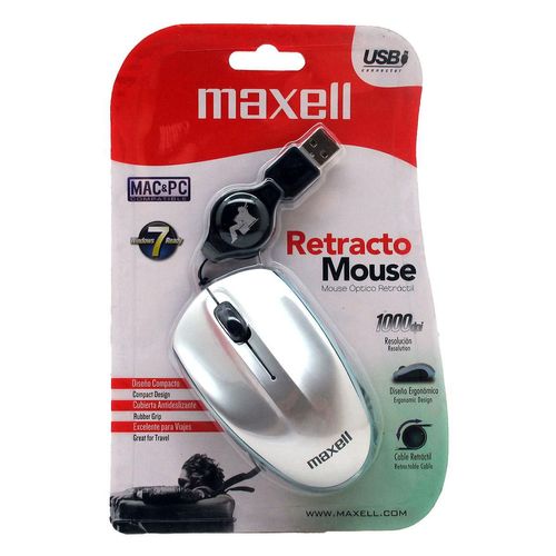 Mouse Retráctil Alámbrico MOWR-004