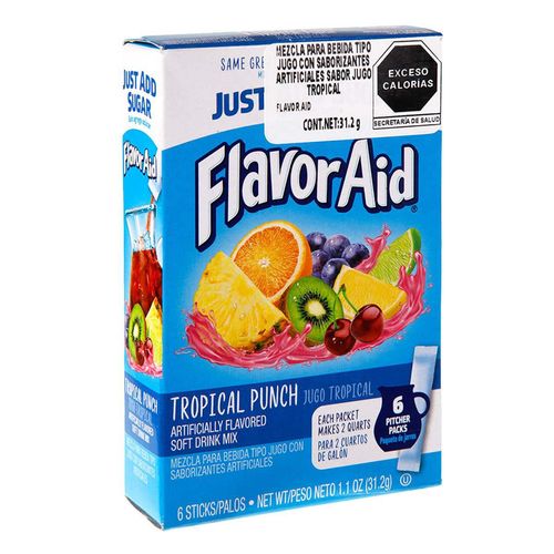 Polvo Flavor Aid Ponche Tropical 31.2g