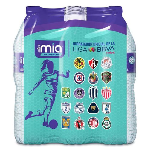 Agua Natural Mía 6 Pack 1L c/u