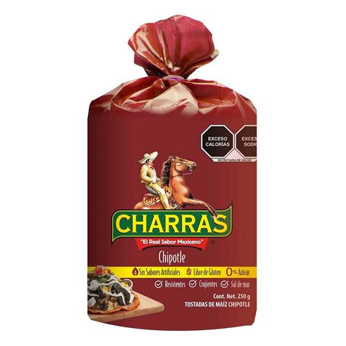 Tostada Charras Chipotle 250g