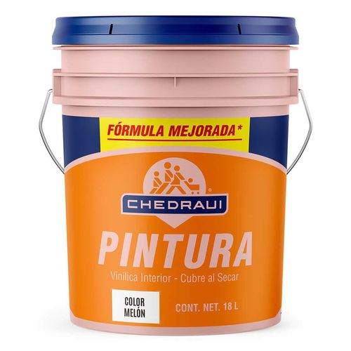 Pintura Vinílica Chedraui Melón 18Lt