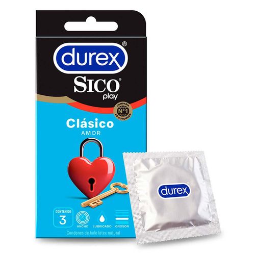 Preservativo Sico Play Clasic 3 Piezas
