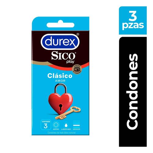 Preservativo Sico Play Clasic 3 Piezas