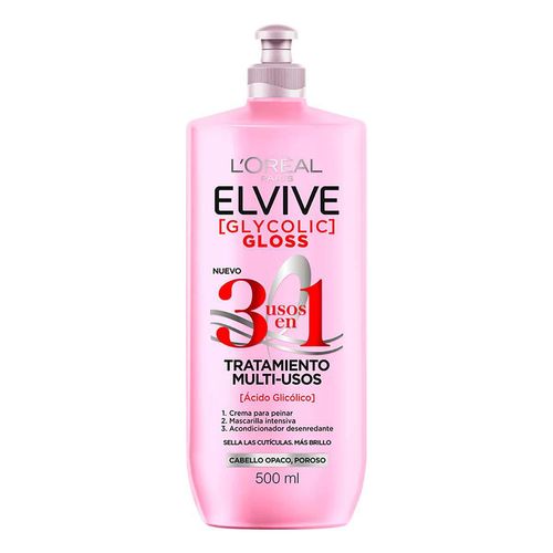 Crema Para Peinar Elvive Glycolic Gloss 500ml