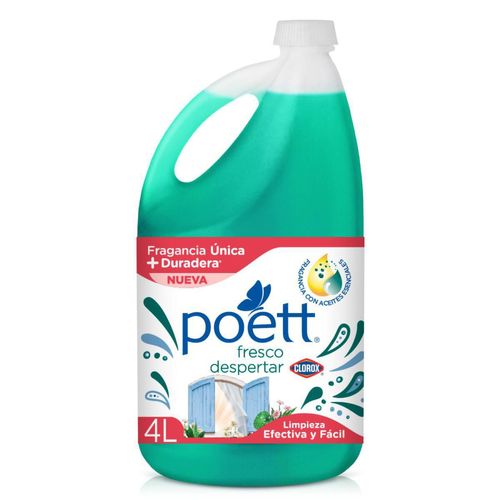 Limpiador Multiusos Aromatizante Poett Fresco Despertar 4L