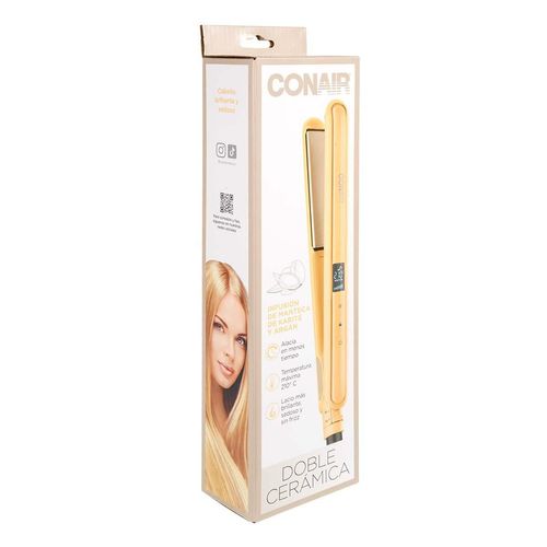 Alaciadora Conair Doble Cerámica CS224YES Beige 1 Pieza