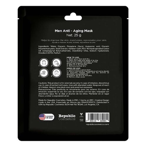 Mascarilla Facial Republic Cosmetics Anti-edad para Hombres 25g