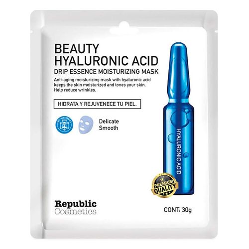 Mascarilla Facial Hidratante Republic Cosmetics Ácido Hialurónico 30g