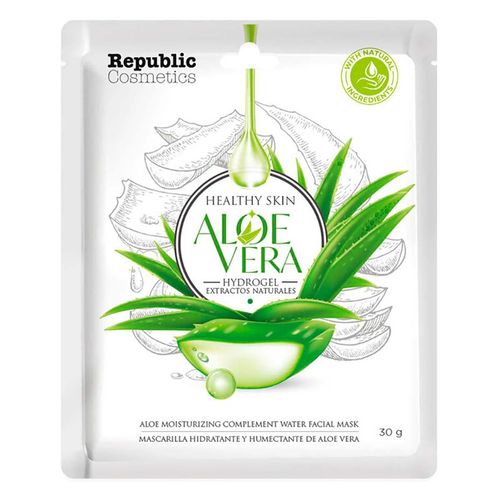 Mascarilla Facial Republic Cosmetics Hidratante y Humectante Aloe Vera 30g