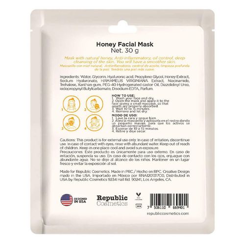 Mascarilla Facial Republic Cosmetics Anti- inflmatorio 30g