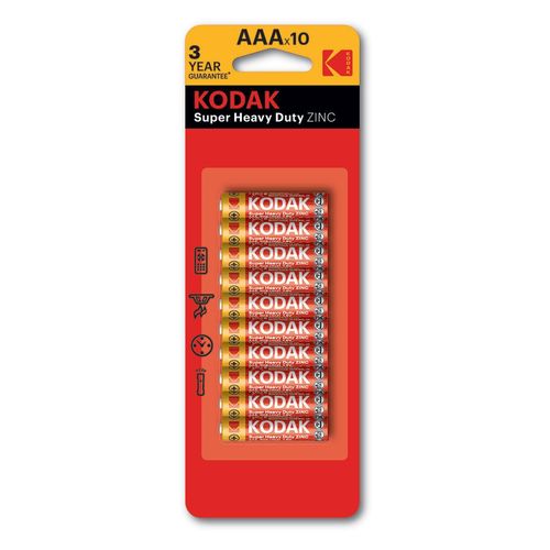Batería Fotográfica AAA Kodak Paquete con 10 Piezas