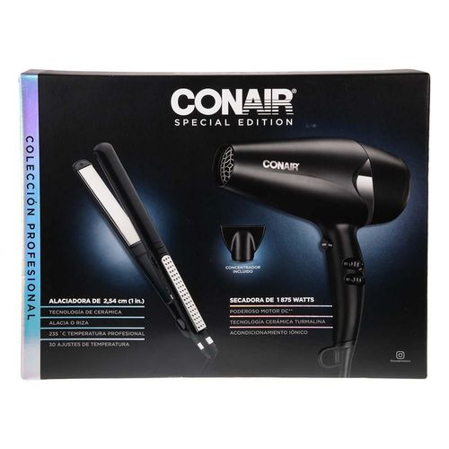 Combo Conair Alaciadora y Secadora de Cabello Edición Especial 2 Piezas