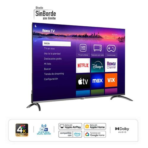 Televisor Hyundai Led Smart Roku 4K UHD Hyled6007Qr 60 Pulgadas