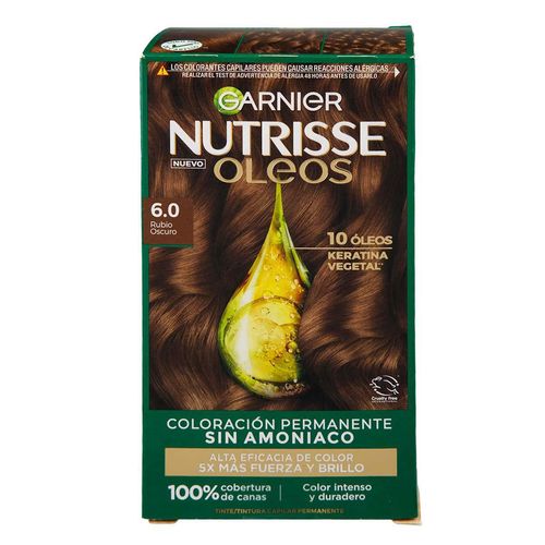 Tinte Capilar Nutrisse Oleos Rubio Oscuro 6.0