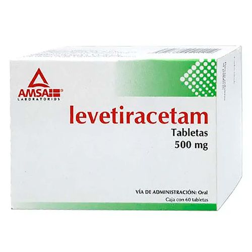Tabletas Levetiracetam 500mg 60 Unidades