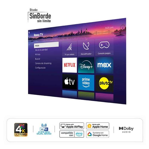 Pantalla Hyundai LED 50 Pulgadas Smart 4K UHD 23R4KM