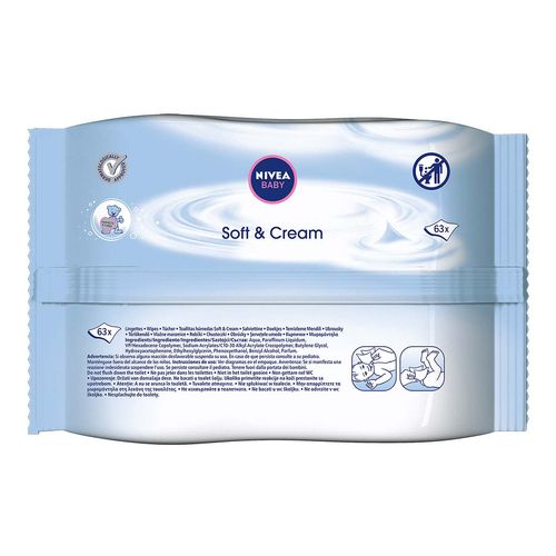 Toallitas Humectantes NIVEA Fresh & Pure con aloe vera 63 piezas