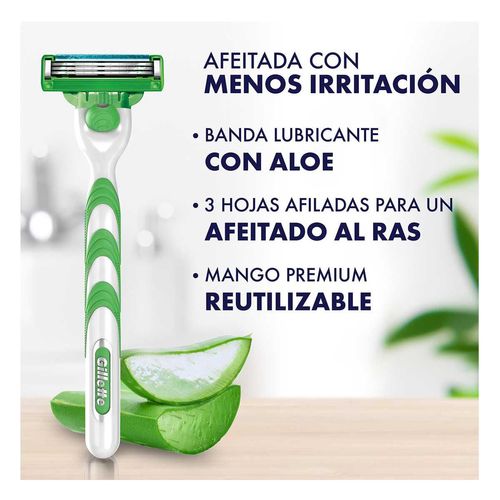 Cartucho de Rastrillo Gillette Mach3 Sensitive 2 Unidades