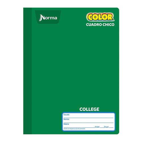 Cuaderno Norma College 100 Hojas Cuadro Chico Color