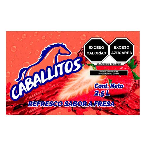Refresco Caballitos Fresa 2.5L
