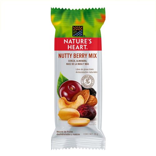 Nueces y Fruta Deshidratada Nature's Heart Nutty Berry Mix 35g