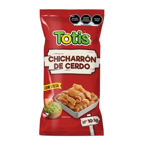 Chicharron de Cerdo Totis con Salsa 100g