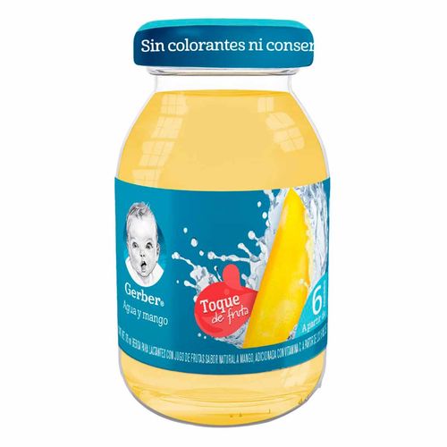 Bebida Hidratante Gerber Toque de Fruta Etapa 2 Mango de 175ml