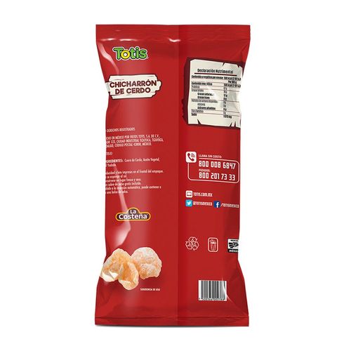 Chicharron de Cerdo Totis con Salsa 100g