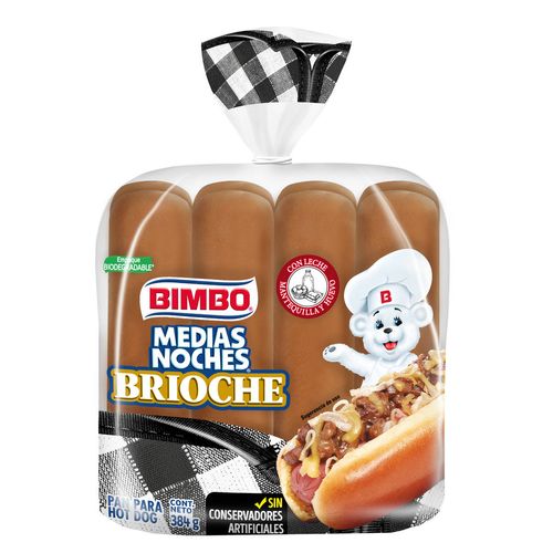 Medias Noches Bimbo Brioche 384g