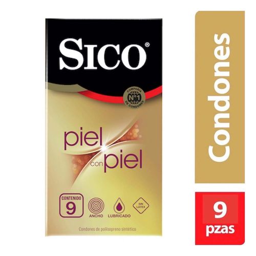 Condones Sin Látex Sico Piel con Piel 9 Condones
