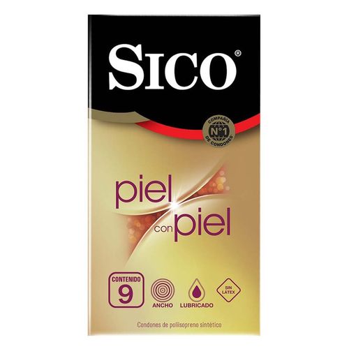 Condones Sin Látex Sico Piel con Piel 9 Condones