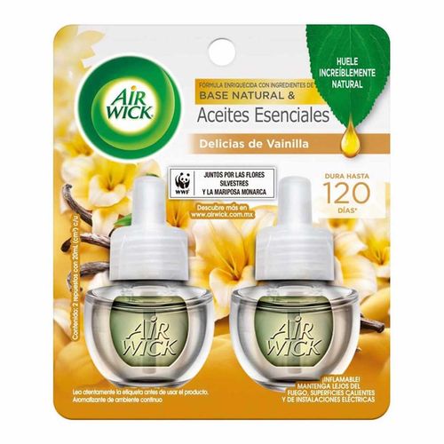 Repuesto para Aromatizante Eléctrico Air Wick Aroma Sueños de Vainilla 2 Repuestos