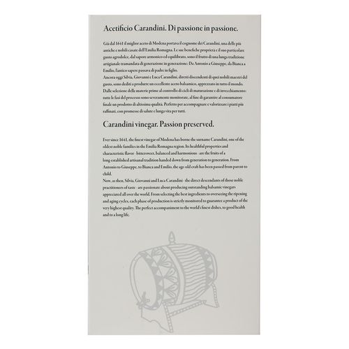 Vinagre Balsámico Carandini Emilio Gold de 250ml