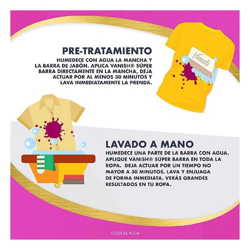 Quitamanchas en Barra Vanish para Ropa Blanca 68g
