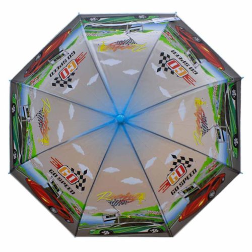 Paraguas Infantil Importadora La Merced con Silbato Incluído Diseño Carritos Mod. 6
