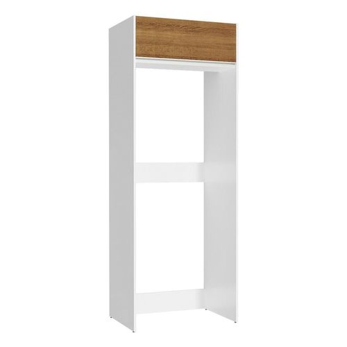 Porta Geladeira Madesa Glamy 1 Porta Basculante Branco Rustic
