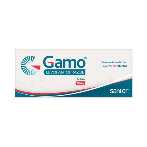 Tabletas Gamo 20mg Caja con 14 Tabletas