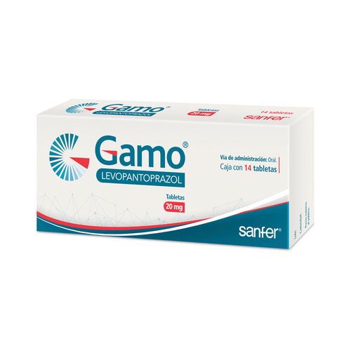 Tabletas Gamo 20mg Caja con 14 Tabletas