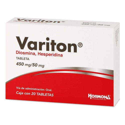 Tabletas Variton 450mg 50mg Caja con 20 Tabletas