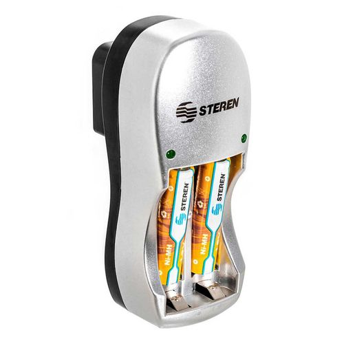 Mini Cargador para Pilas Steren más 2 Pilas CRG-005