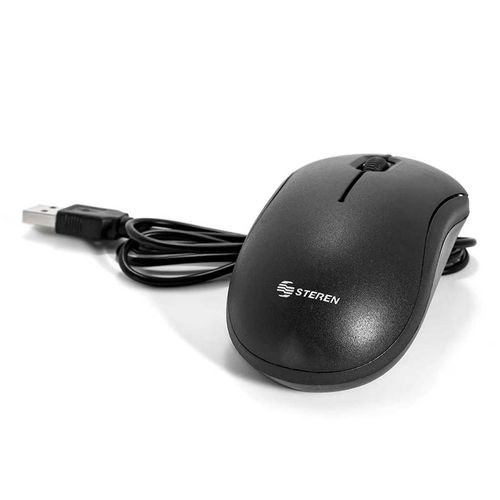 Mouse Básico Alámbrico Steren Negro