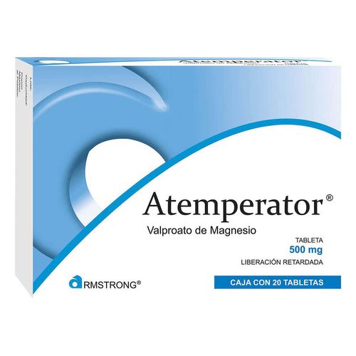 Tabletas Atemperator de 500mg con 20 Tabletas