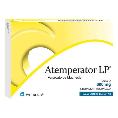 Tabletas Atemperator L.P de 600mg con 20 Tabletas