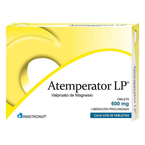 Tabletas Atemperator L.P de 600mg con 20 Tabletas