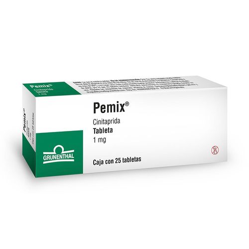 Tabletas Pemix 1mg Caja con 25 Tabletas