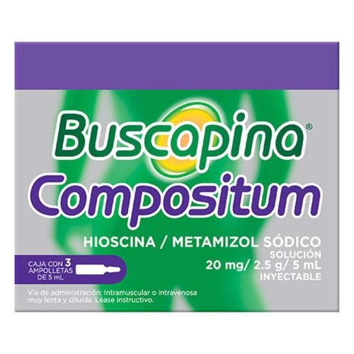 Buscapina Compositum Solución Inyectable 3 Ampolletas de 5ml