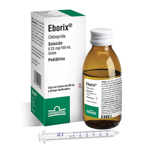 Solución Pediátrica Eborix Frasco con 90ml y Jeringa Dosificadora