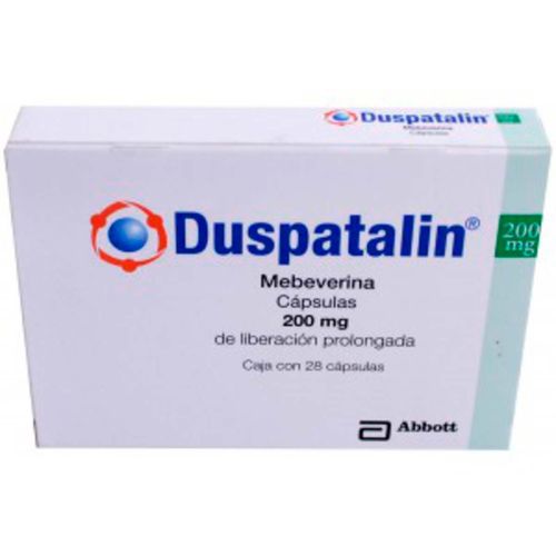 Cápsulas Duspatalin 200mg Liberación Prolongada Caja con 28 Cápsulas