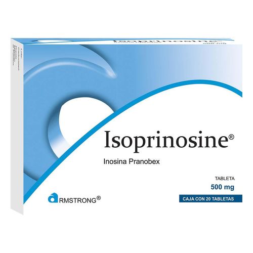 Tabletas Isoprinosine de 500mg Caja con 20 Tabletas
